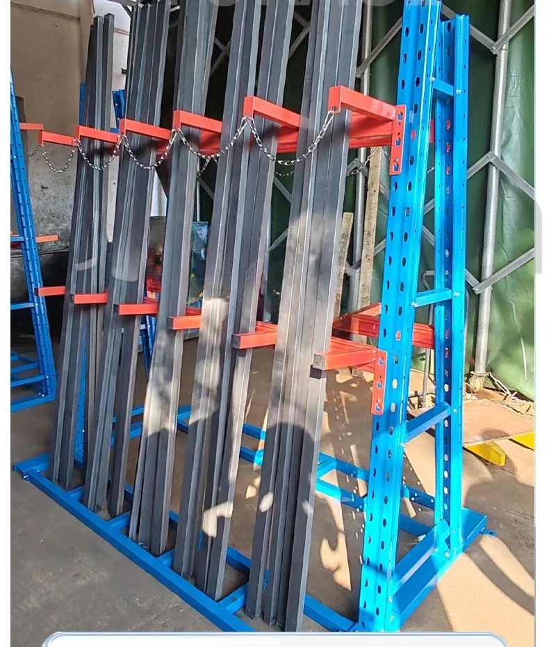 A-type cantilever rack, heavy-duty material vertical stacking, zigzag rack
