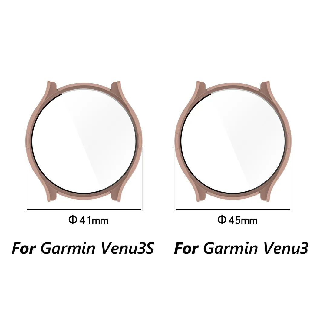 Gehard Glas + Case Voor Garmin Venu3 Venu3S 41mm 45mm Rondom Screen Protector Hard PC bumper SmartWatch Cover Anti-kras
