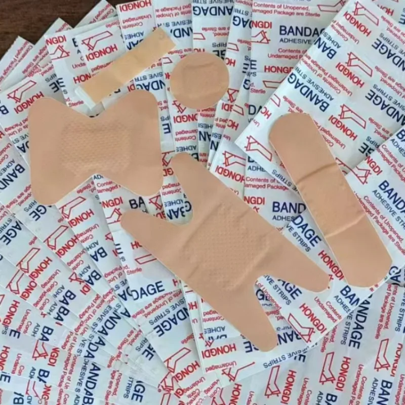 

100Pcs/Set Band Aid 5 Specifications Skin Tape Wound Dressing Patches First Aid Plaster Breathable Adhesive Bandages