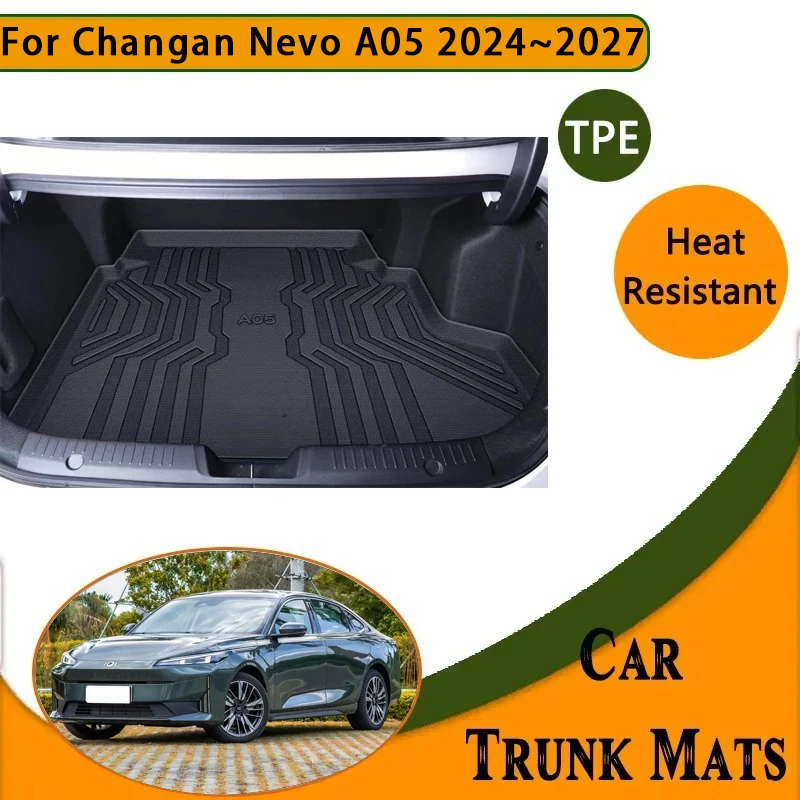 

Car Rear Trunk Mats For Changan Nevo A05 2023 2024 2025 2026 2027 Waterproof Cover Boot Pad Cargo Liner Carpets Auto Accessories