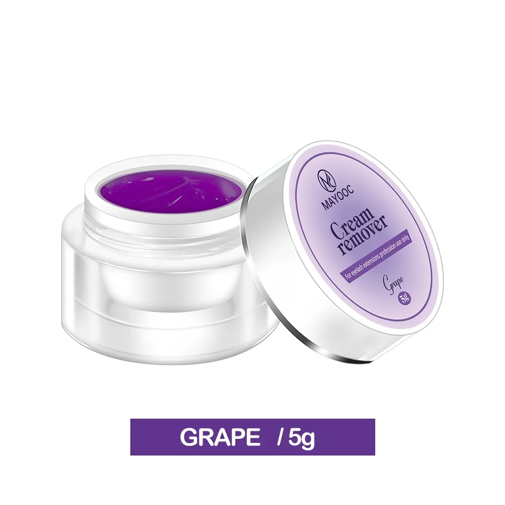 MAYOOC 5/15g Wimpernkleber-Entferner Schnelltrocknender Transparenter Professioneller Creme-Entferner für Wimpernverlängerung Individuelles Logo