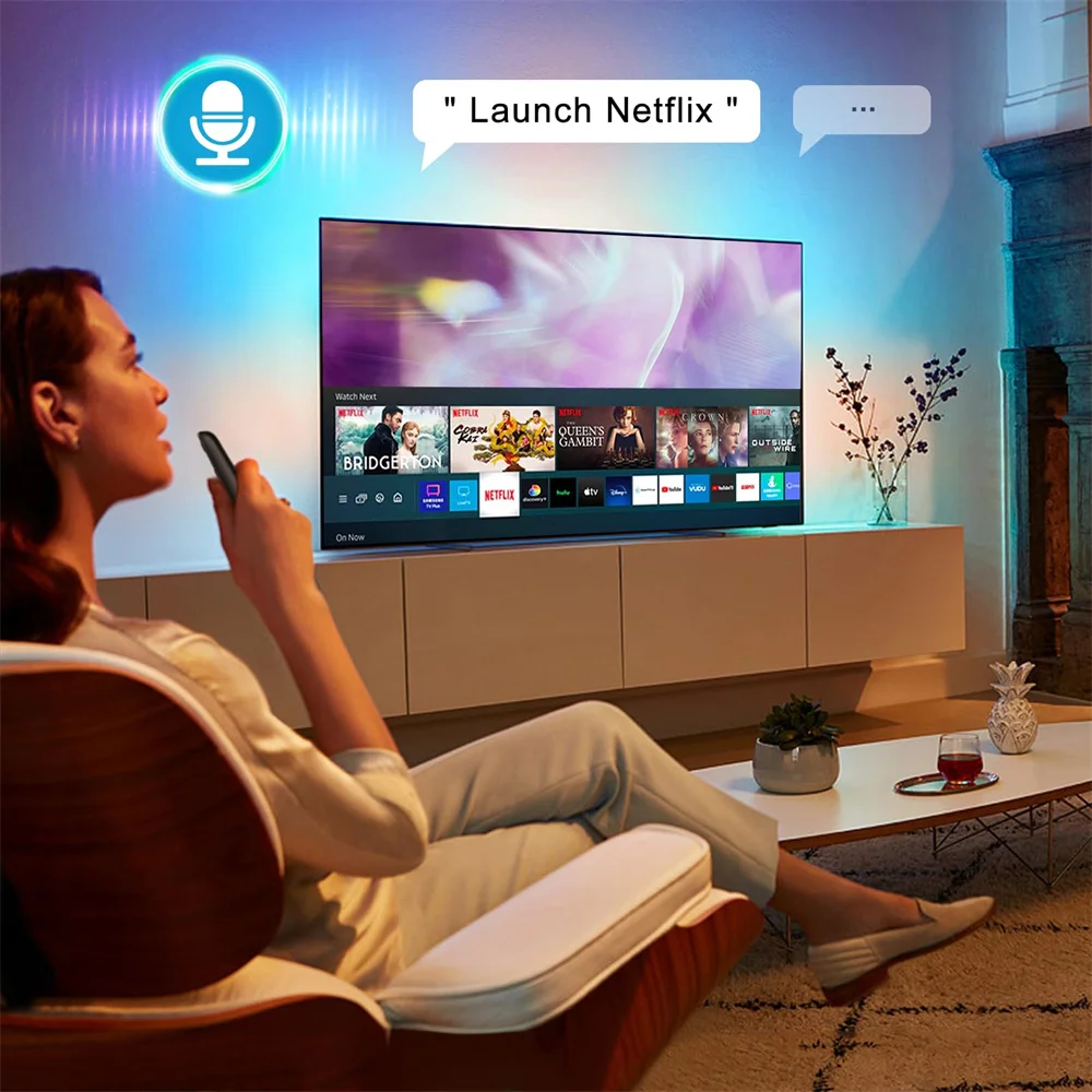 Replacement Voice Remote Control for Samsung Smart TV BN59-01266A Compatible Smart Curved Frame QLED LED LCD HD UHD 8K 4K TVs