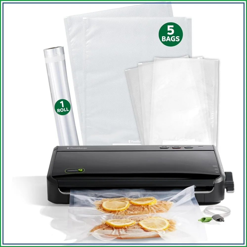 

Vacuum Sealer Machine with Automatic Bag Detection, Sous Vide Friendly, Includes Bags and Roll, Handheld Vacuum Sealer