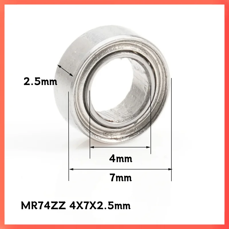 10Pcs 4mm ID MR74ZZ MR84ZZ 684ZZ MR104ZZ 694ZZ 604ZZ 624ZZ 634ZZ Deep Groove Ball Bearing