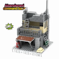 WW2 Military Model Building Abandoned command base Outpost Scenarios Parts Building Blocks Bricks Toys Gifts