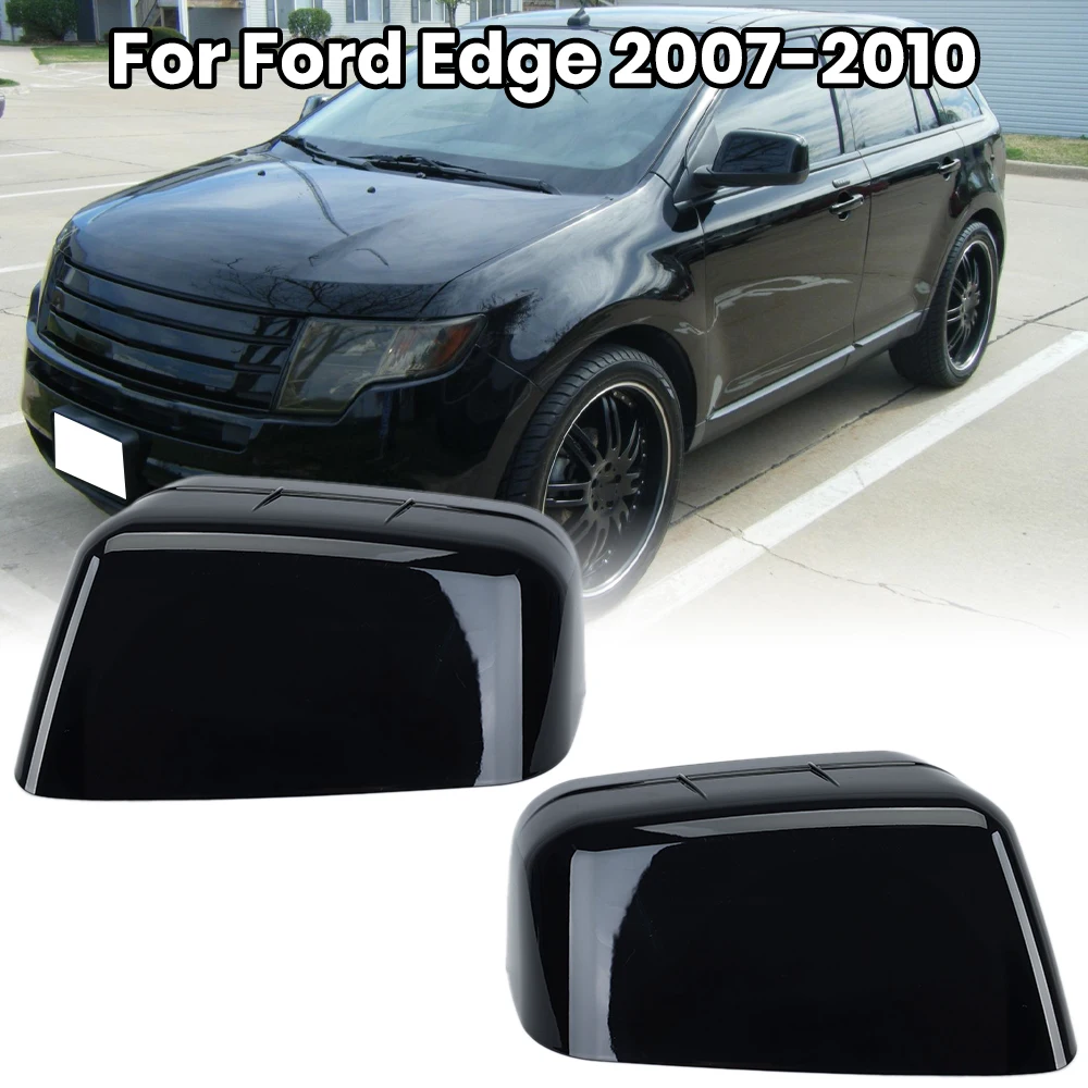 

Крышка зеркала заднего вида для Ford Edge для Lincoln MKX 2007-2010, черная, без отверстия для освещения, крышка бокового зеркала, автомобильные аксессуары