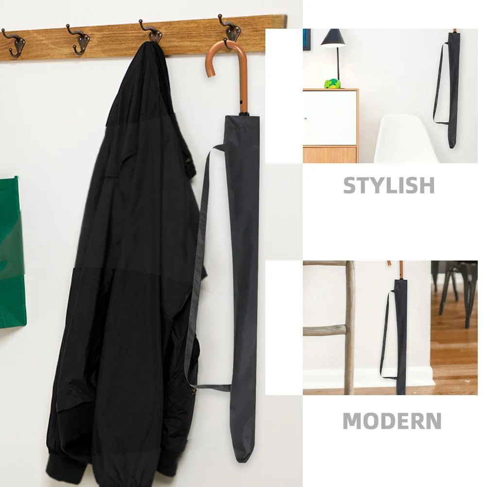 

4pcs Folding Umbrella Storage Bag Pongee Waterproof Protector Sleeve Portable Rain Umbrella Carry Case With Shoulder Strap