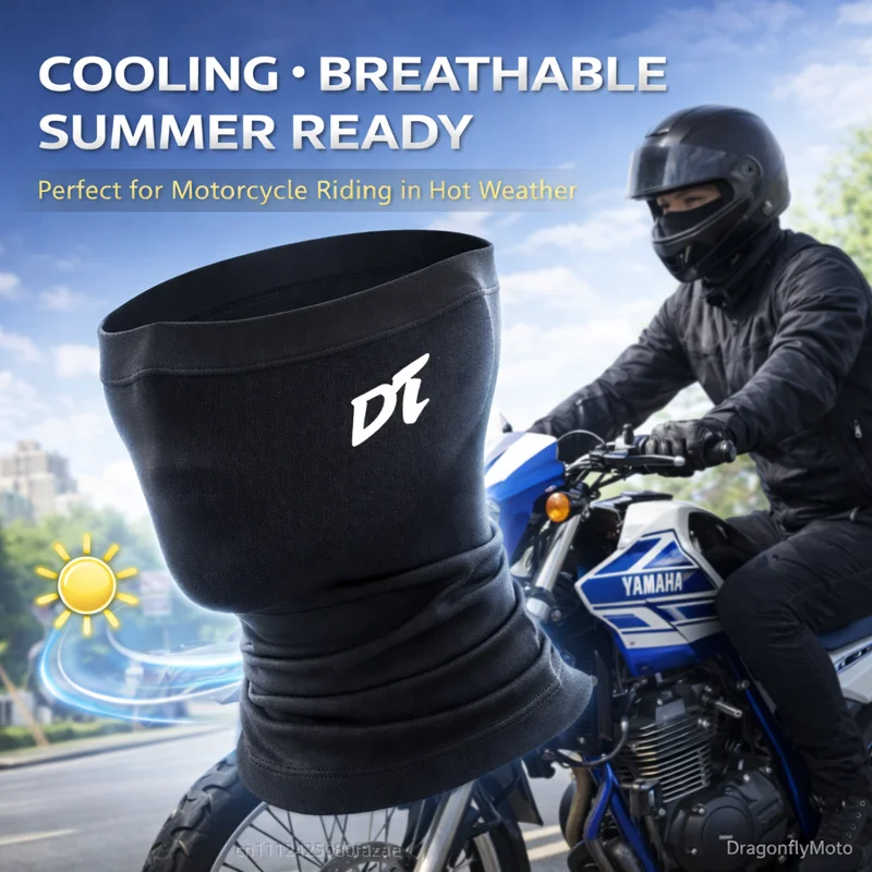 

For YAMAHA DT230 DT250 DT175 DT200 DT125 DT125R Motorcycle Summer Cooling Breathable Face Mask Neck Gaiter Balaclava Custom Logo