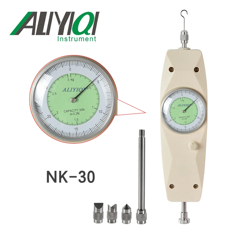 

ALIYIQI NK-30N 30N/3Kg Analog Force Gauge Push And Pull Dynamometer Dynamometer