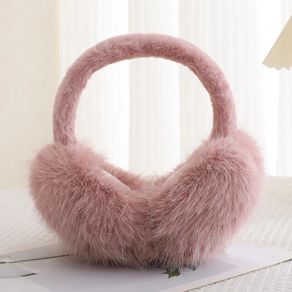 Moda macia pele do falso orelha mais quente inverno earmuffs para mulheres homens cor sólida earflap ao ar livre proteção contra frio orelha-muffs capa de orelha