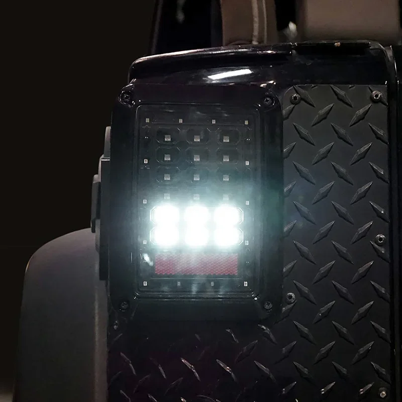 A Pair of LED Tail Turn Signal Lamps For Jeep Wrangler JK 2007~2017 US/EU Version Car Accessories Modifying Tail Lamp Assembly