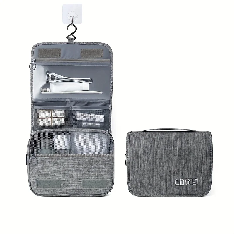 Multifunktionale große Make-up-Tasche, Nass-/Trockentrennung, mehrere Fächer, für Reisegeschäftskosmetik und Körperpflege
