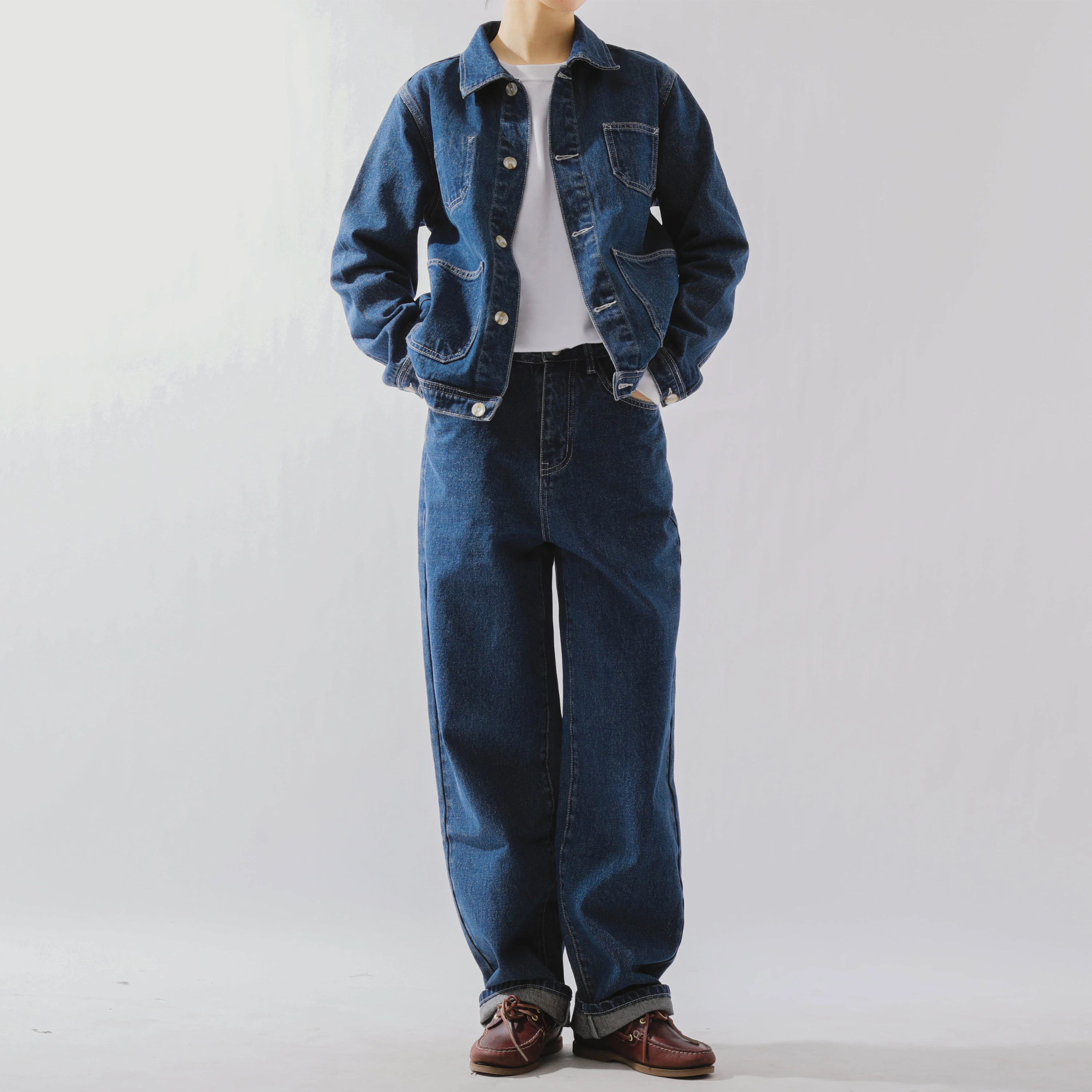 

Американский ретро джентльмен бойфренд Sle джинсовый комплект из хлопкового материала осенняя коллекция модная рабочая одежда для маленьких мальчиков