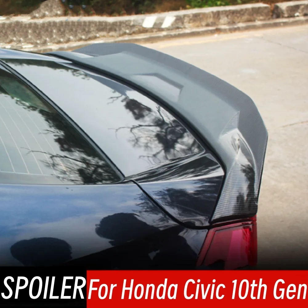 Alerón Trasero para Maletero de Honda Civic 10ª Generación Sedán 4 Puertas 2016-2020, Accesorios de Estilo y Tuning Exterior para Automóvil