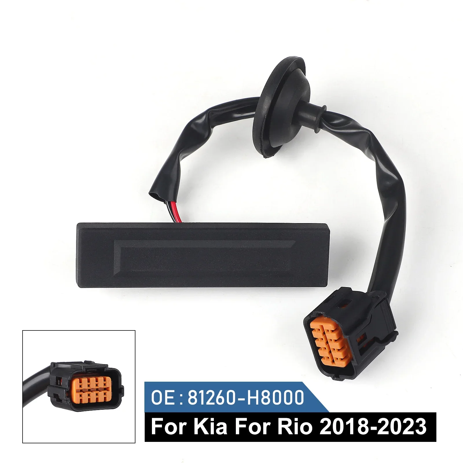 

81260-H8000 New Black Rear Switch Trunk Release Lid Lock Handle Button - for Kia Rio 2018-2023 Liftgate Tailgate Handle Switch