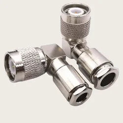 1Pcs/Lot Adapter TNC Male Clamp right angle 90 degrees Solder For RG58 RG142/5DFB Cable RF Connector