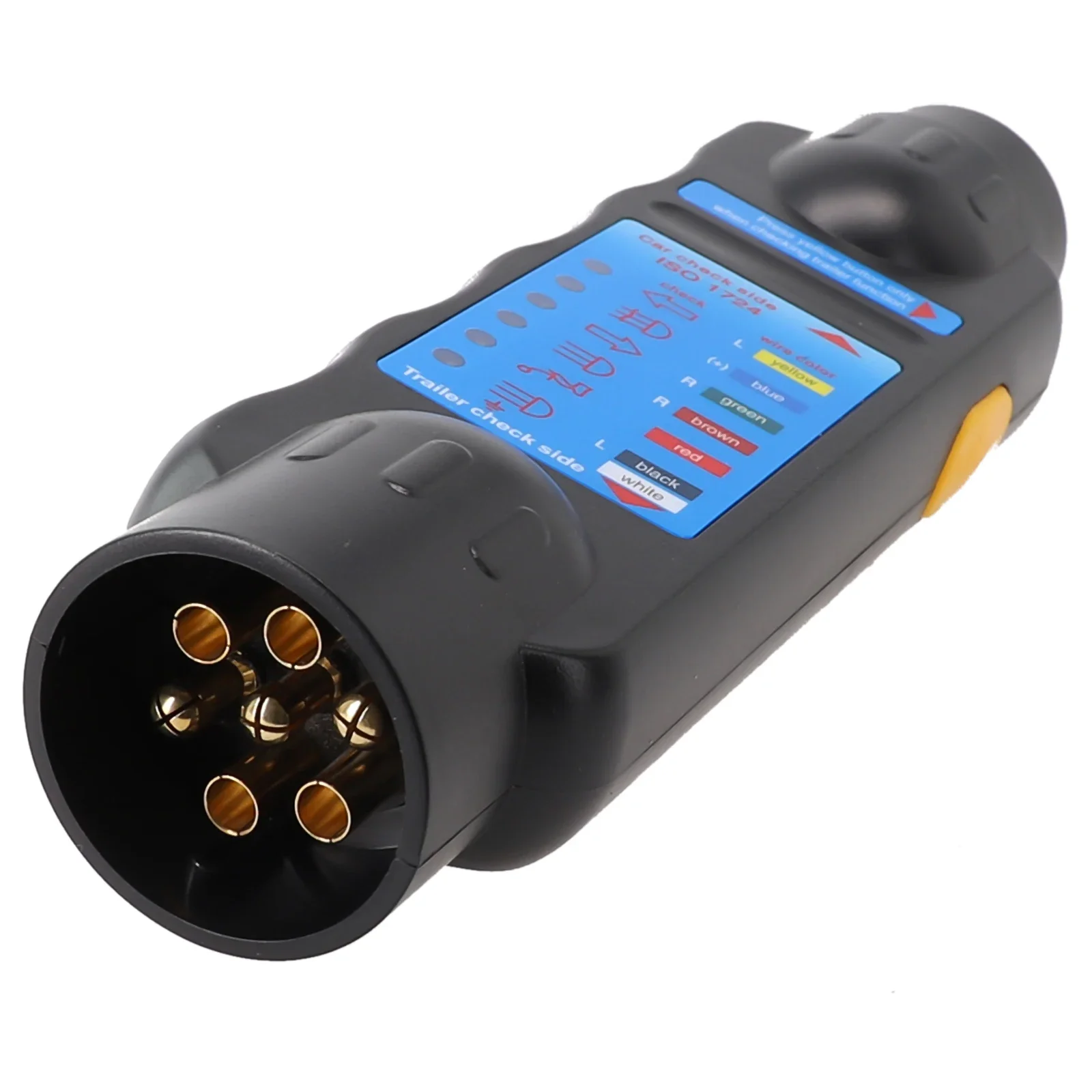 

7Pin ABS Accessories Black Copper Electrical Circuit Tester Brand New Durable High Quality Practical Replacement