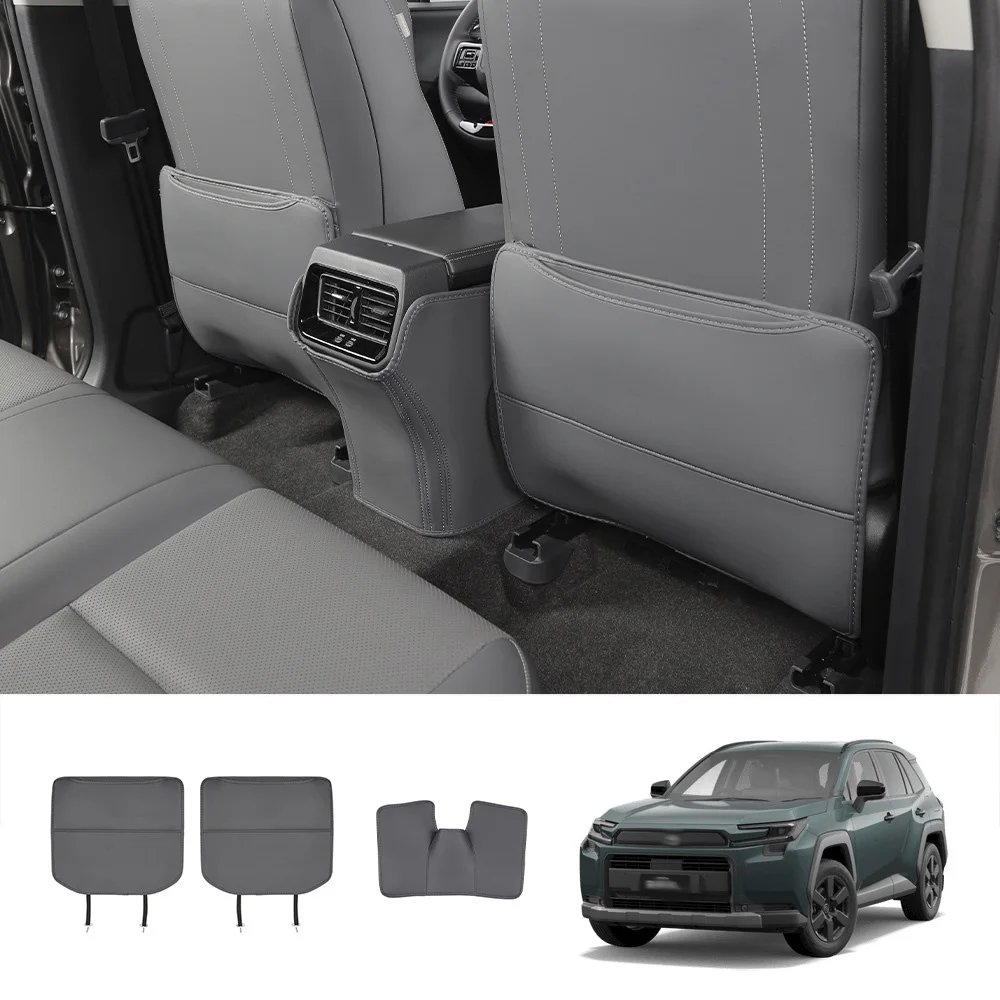 

For Toyato Rav4 RAV 4 6th 2026 2027 Car Leather Front Seat Second Row anti-kick function Protective Storage Pad car accessories