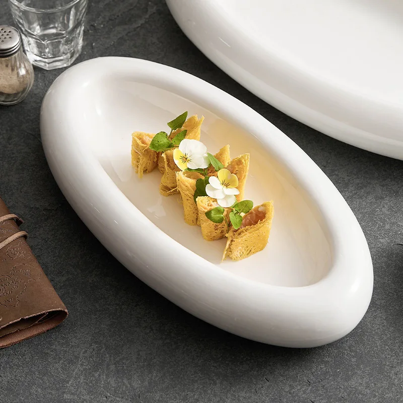 DSA ceramic plates, household dishes, high-end hotel tableware, artistic conception dishes, display plates,  double-layer