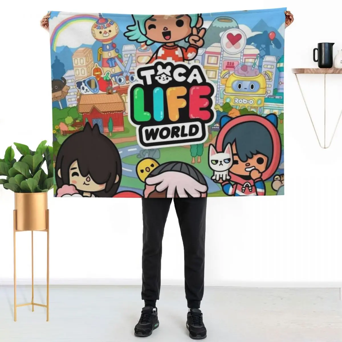 

Toca Life Worl Throw Blanket Flannel Fleece Soft Warm Throw Blanket