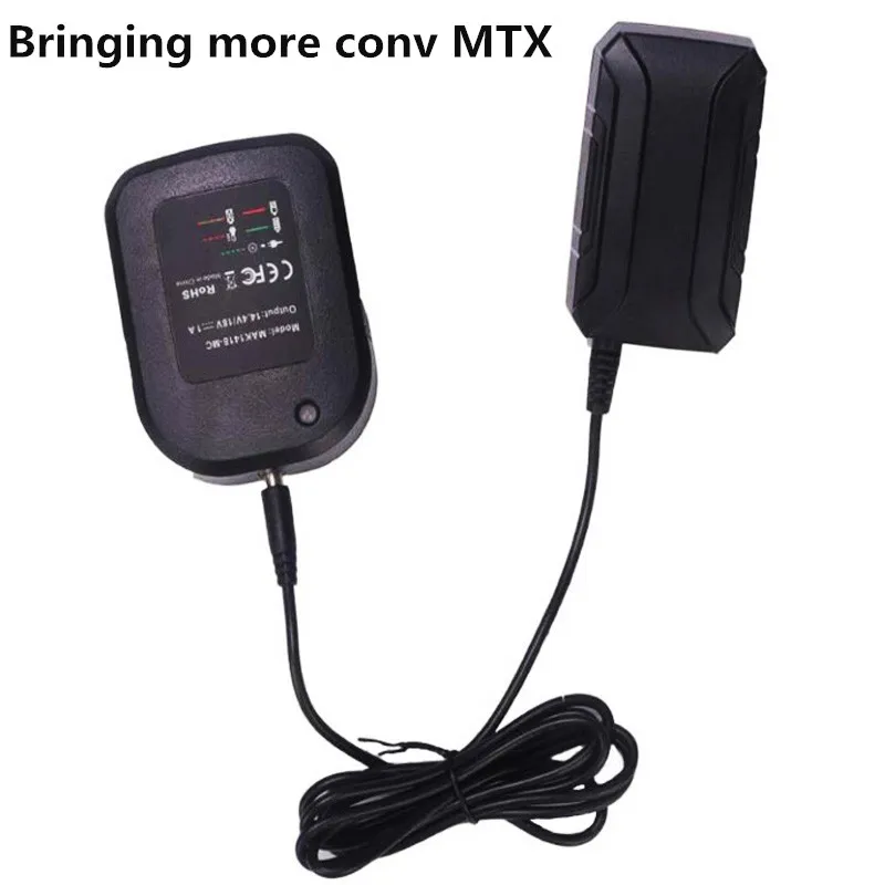 Зарядное устройство для аккумуляторов, для литийионного аккумулятора Makita BL1430, BL1830, 14,4 В–18 В, штепсельная вилка европейского стандарта