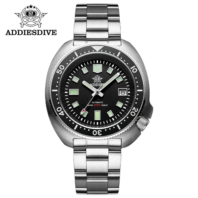 

ADDIESDIVE Men's Watch Ceramic Bezel Sapphire Crystals Stainless Steel Luminous Automatic Mechanical Watch NH35 Diving Watch