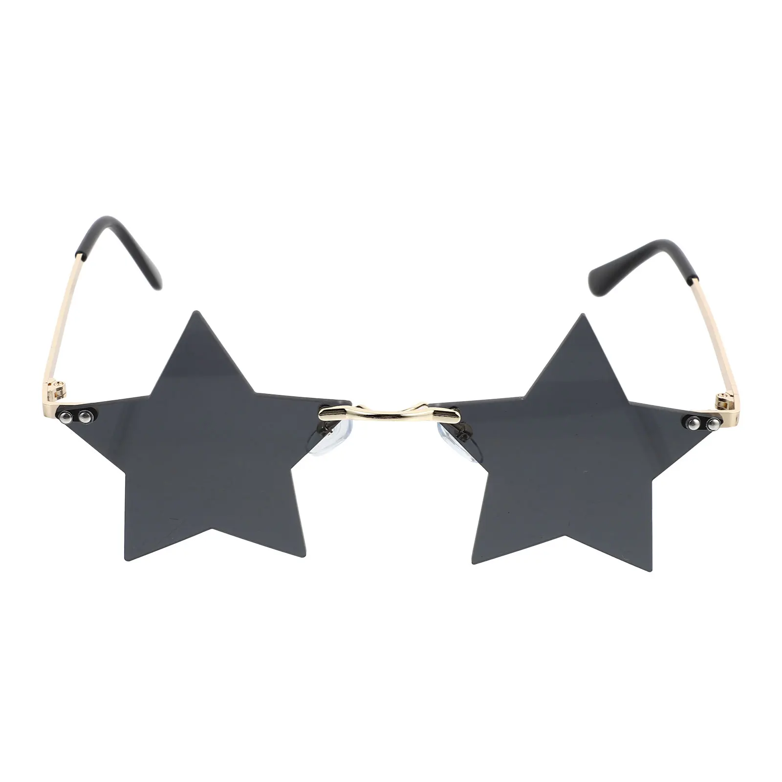 

1Pair Core Fashion Eyeglasses Star Shape Rimless Irregular Sunglasses Personalized Photo Props Party Unique Eyewear