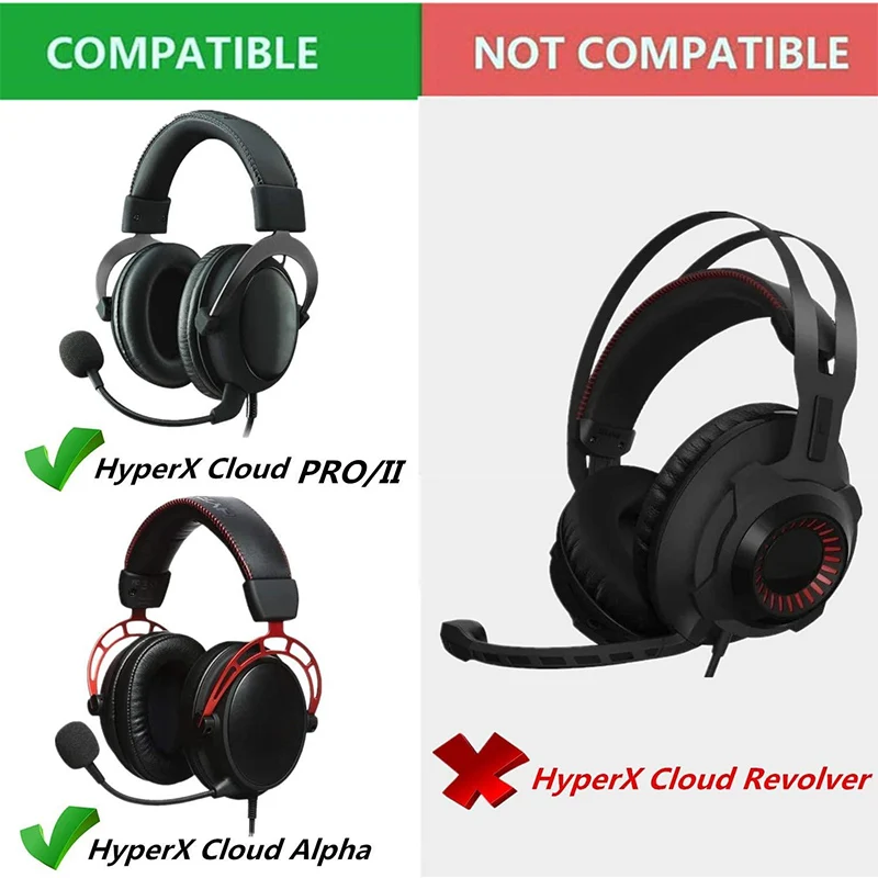 KUTOU-almohadillas de espuma para los oídos, reemplazo de cojín para Kingston HSCD KHX-HSCP Hyperx Cloud ii 2 Stinger Core, funda de esponja de proteína suave