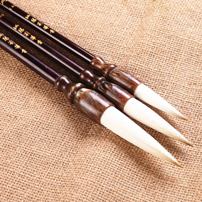 Ruyangliu Running Regular Script Calligraphy Brush Pen Multiple Hair Brush Chinese Painting Couplets Cursive Hopper-shaped Brush