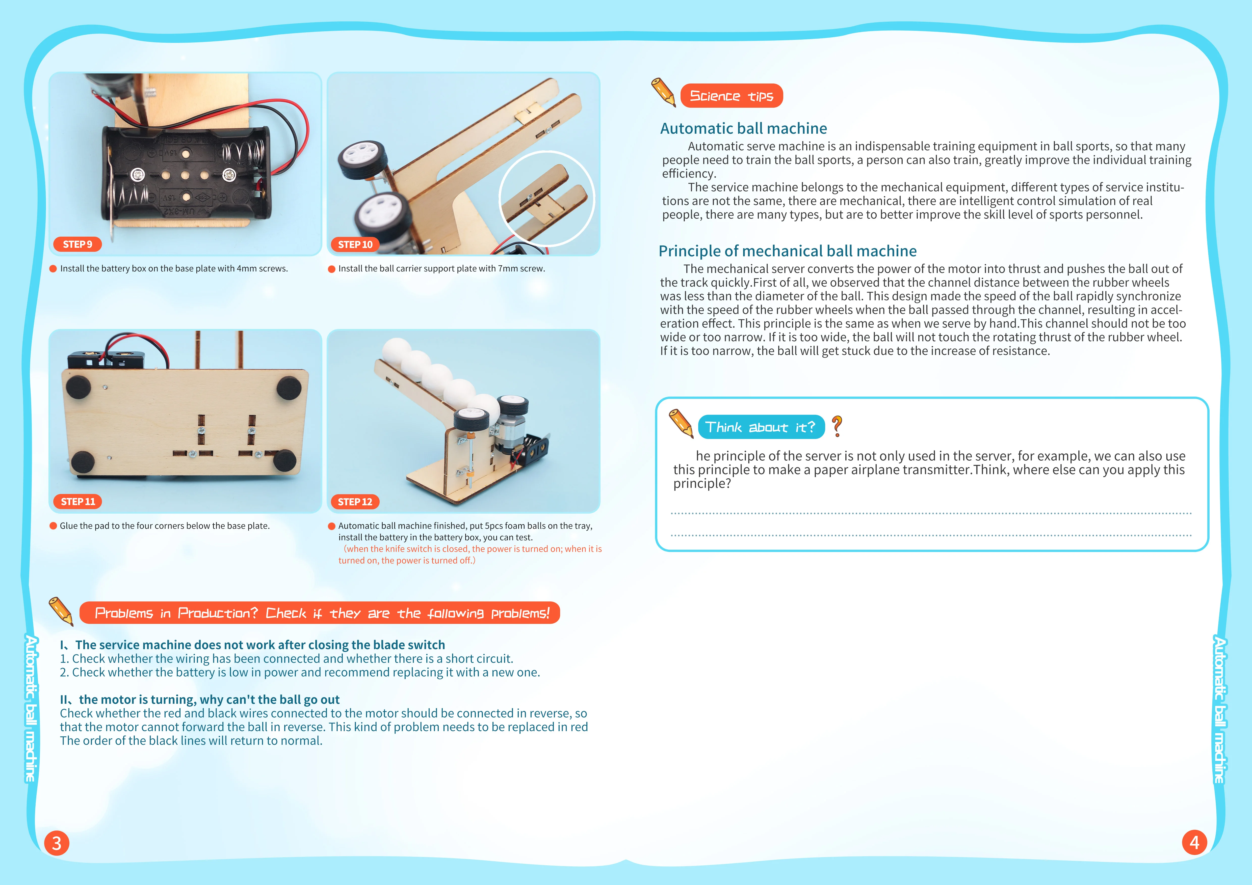 Fai da te Puzzle in legno Lanciatore STEM Giocattoli Tecologia Scienza Kit di strumenti sperimentali Giochi educativi per l\'apprendimento per bambini