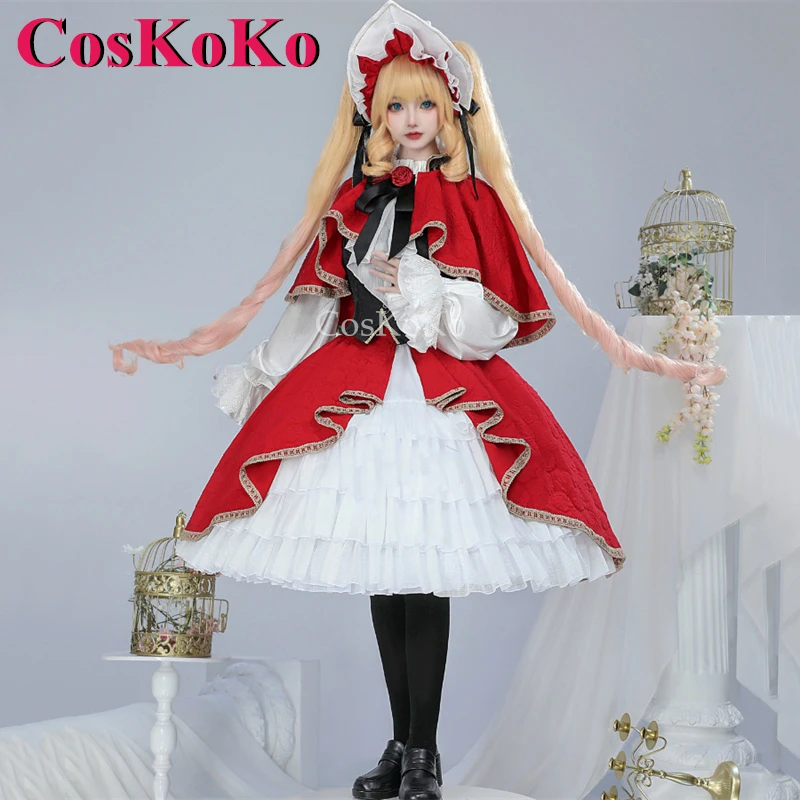 

CosKoKo Reiner Rubin косплей аниме Rozen Maiden Костюм 20-й юбилей выставки прекрасная Лолита женское платье