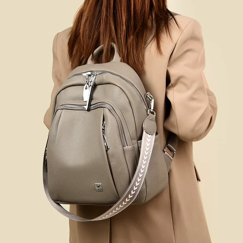 Hot Selling Women's Bag 2024New PU Luxury Material Fashionable Backpack with Good Quality Versatile Commuting Women's Travel Bag