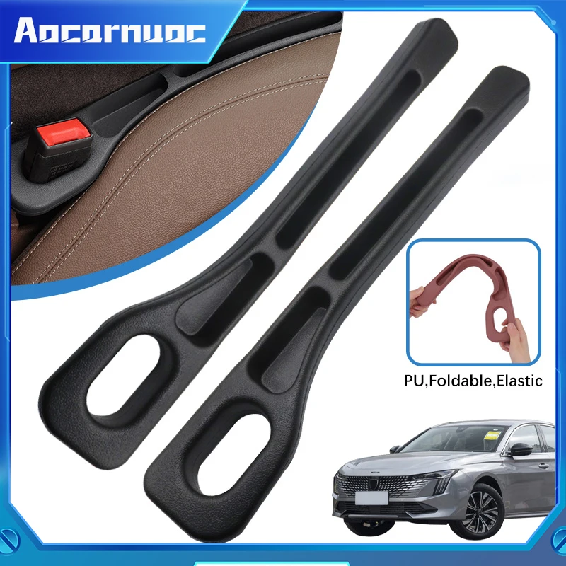 

2Pcs For Peugeot 508 Mk1 2010- 2013 2014 2015 2016 2017 2018 Car Seat Gap Filler Between Seats Decoration Interior Accessories