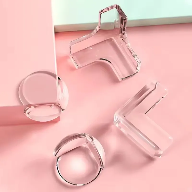 Children Anti Collision Corner Edge Protection Guards Baby Safety Table Corner Silicone Protector Cover Soft Transparent