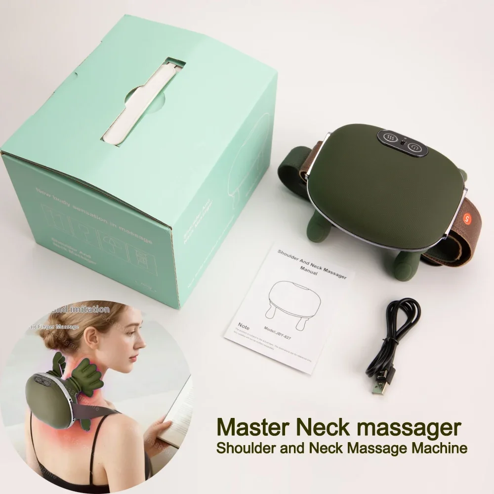 

Массажер для шеи, массажер для шеи и плеч, трапеция Шиацу, разминание мышц тела, спины, ног, подушка для релаксации