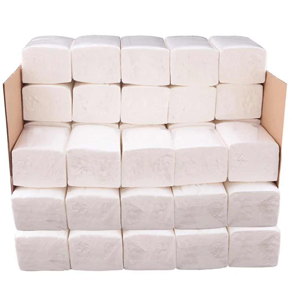 9Packs Wood Pulp Tissue Paper Soft Natural Napkins 80 Sheets Each for Home Hotel Restaurant Extraction Papers Extraction Paper