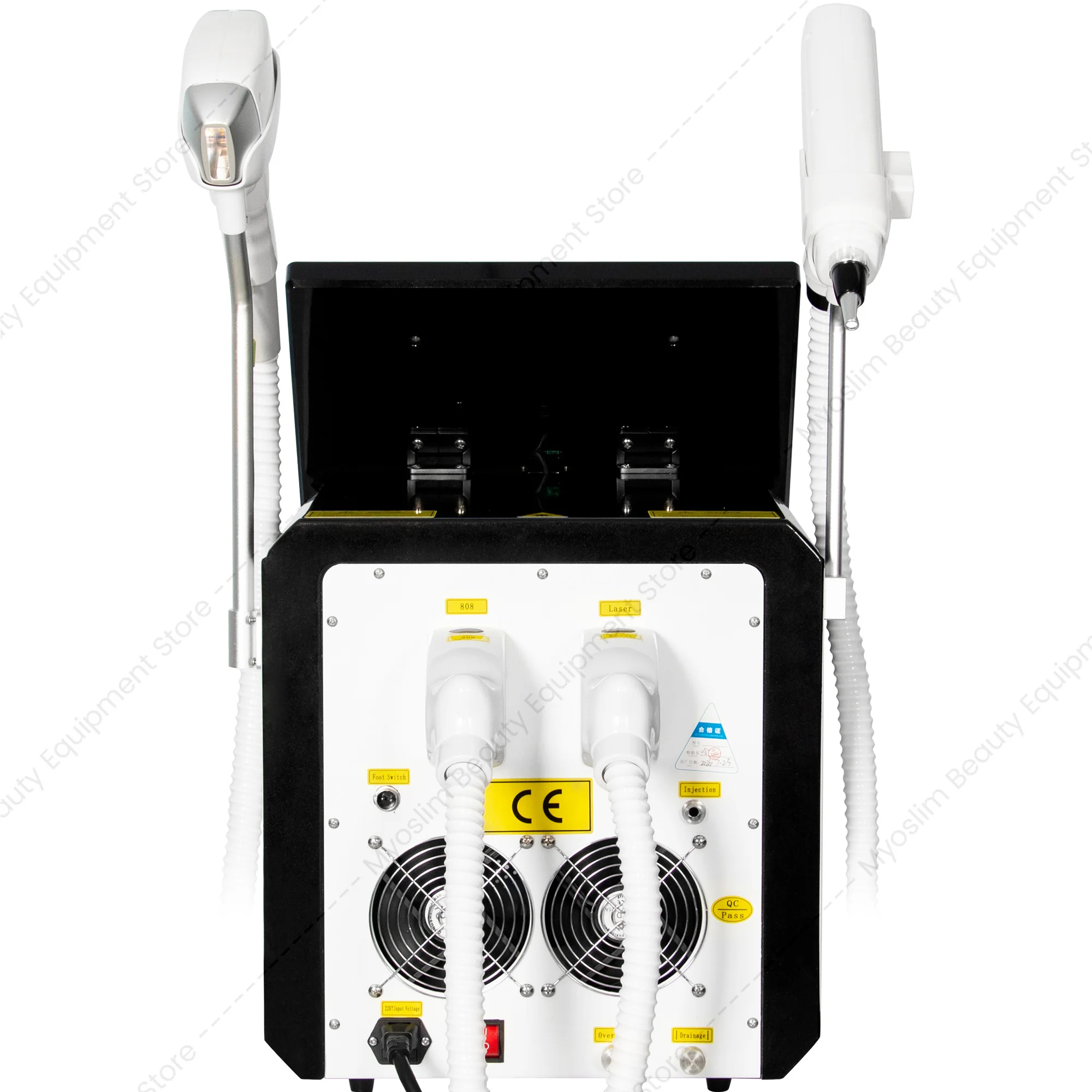 2 IN 1 Professional 4 Wave 808nm Diode Laser Hair Removal Machine Picosecond Tattoo Removal Device 10 Bars Cooling System