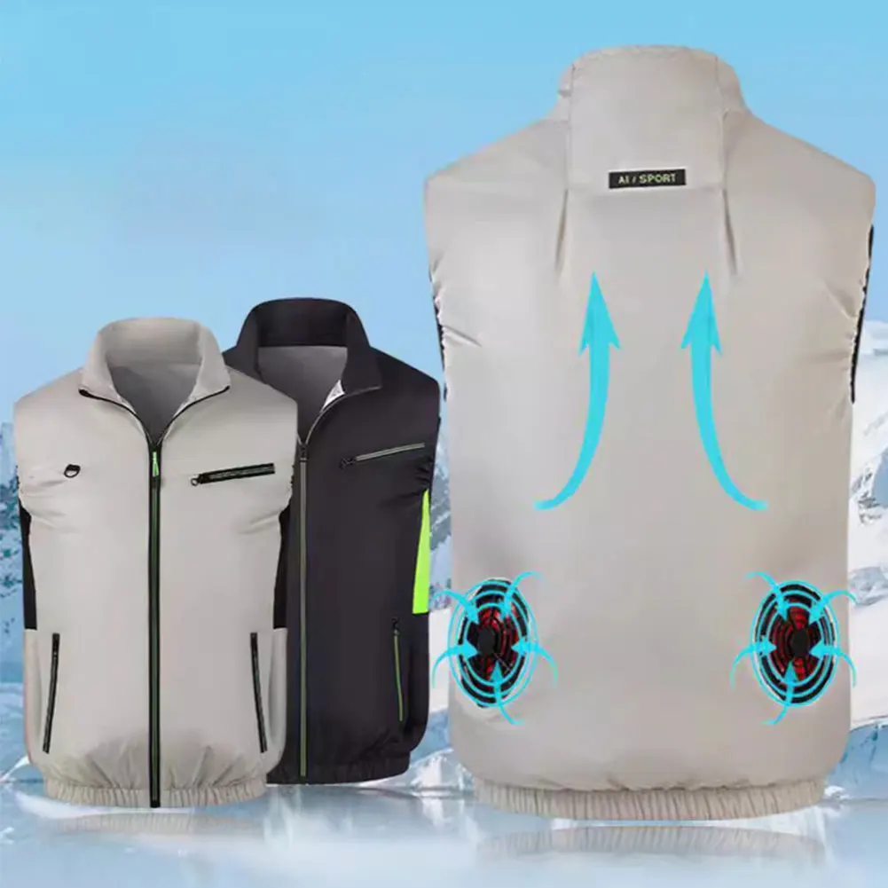 

Охлаждающий жилет, дышащий жилет для рыбалки, спецодежда без рукавов для летнего активного отдыха