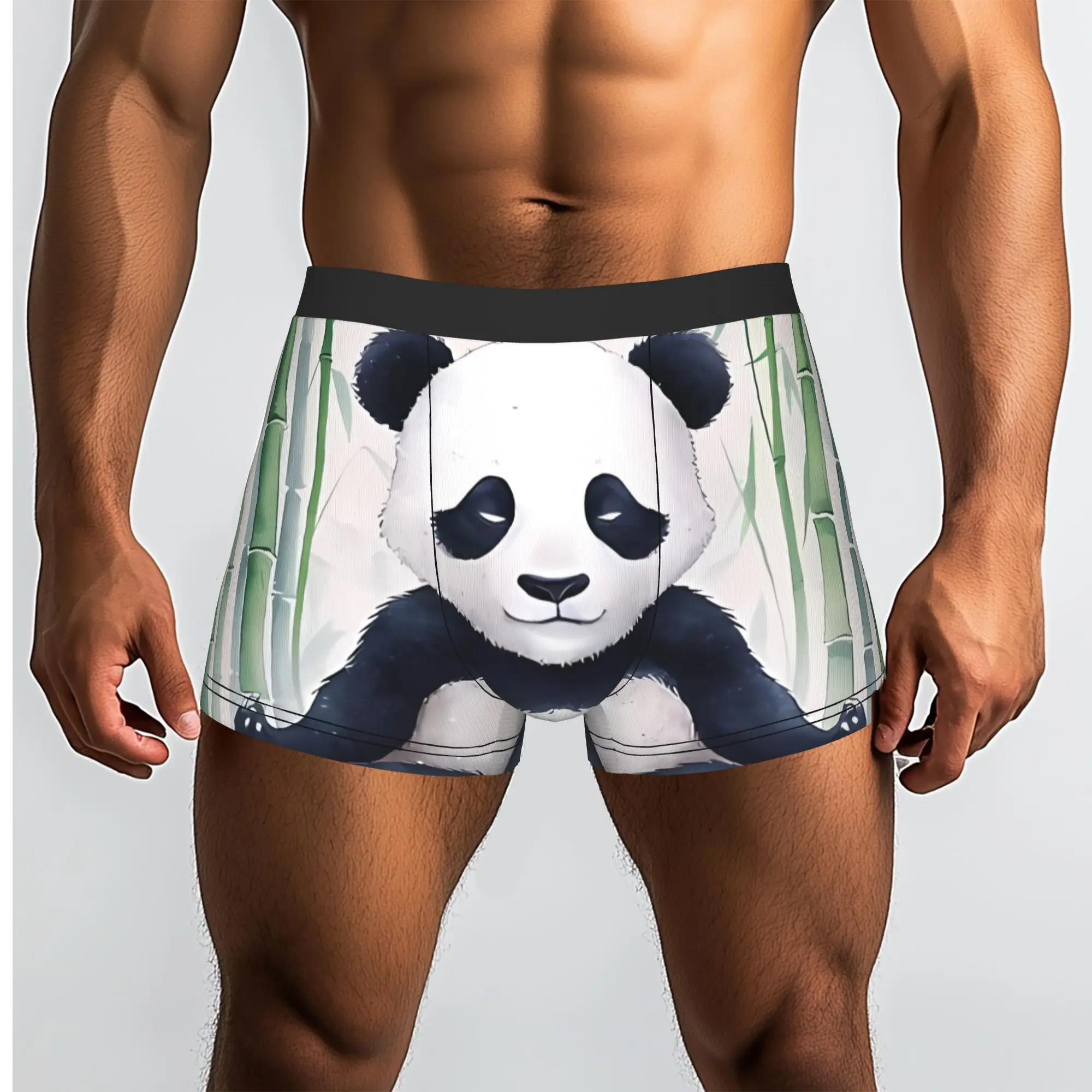 

Le Panda Zen Panda Underpants Breathbale Panties Men's Underwear Print Shorts Boxer Briefs