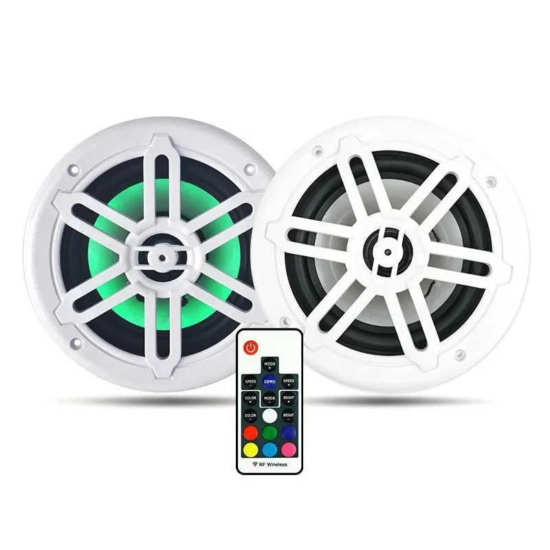 for Colorful waterproof speaker for yacht remote control color 12V treble marine speaker waterproof and rust-proof
