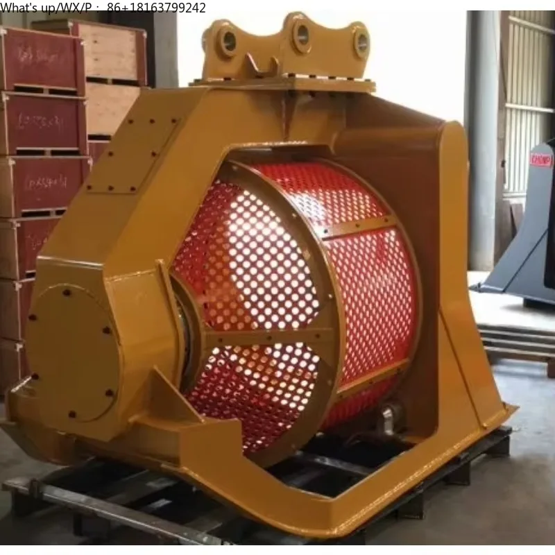 

Excavator Screening Bucket Rotary Screen Bucket Screener for 20-45 Ton Rock / Hard Soil