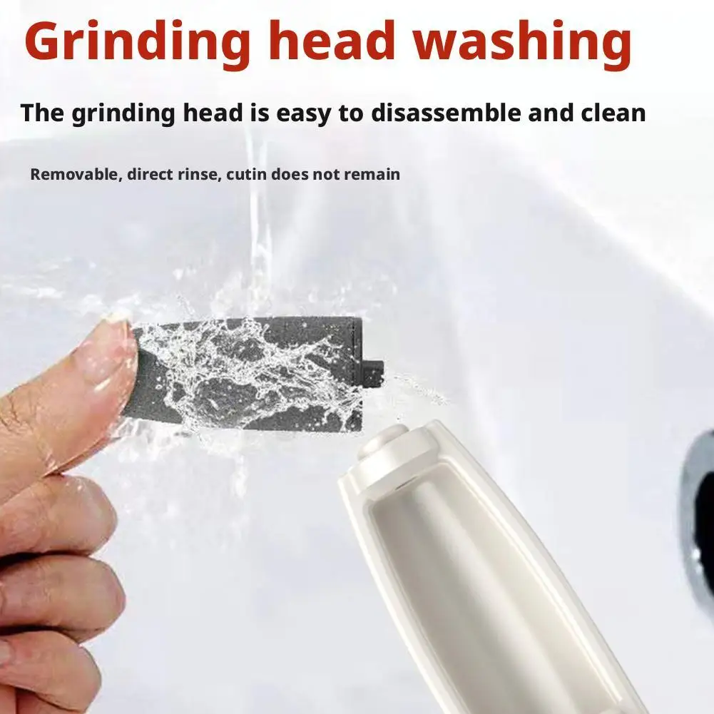 Portable Exfoliating Electric Foot Grinder USB Charging Waterproof Adjustable Foot File Callus Remover Heel Care Pedicure Tool