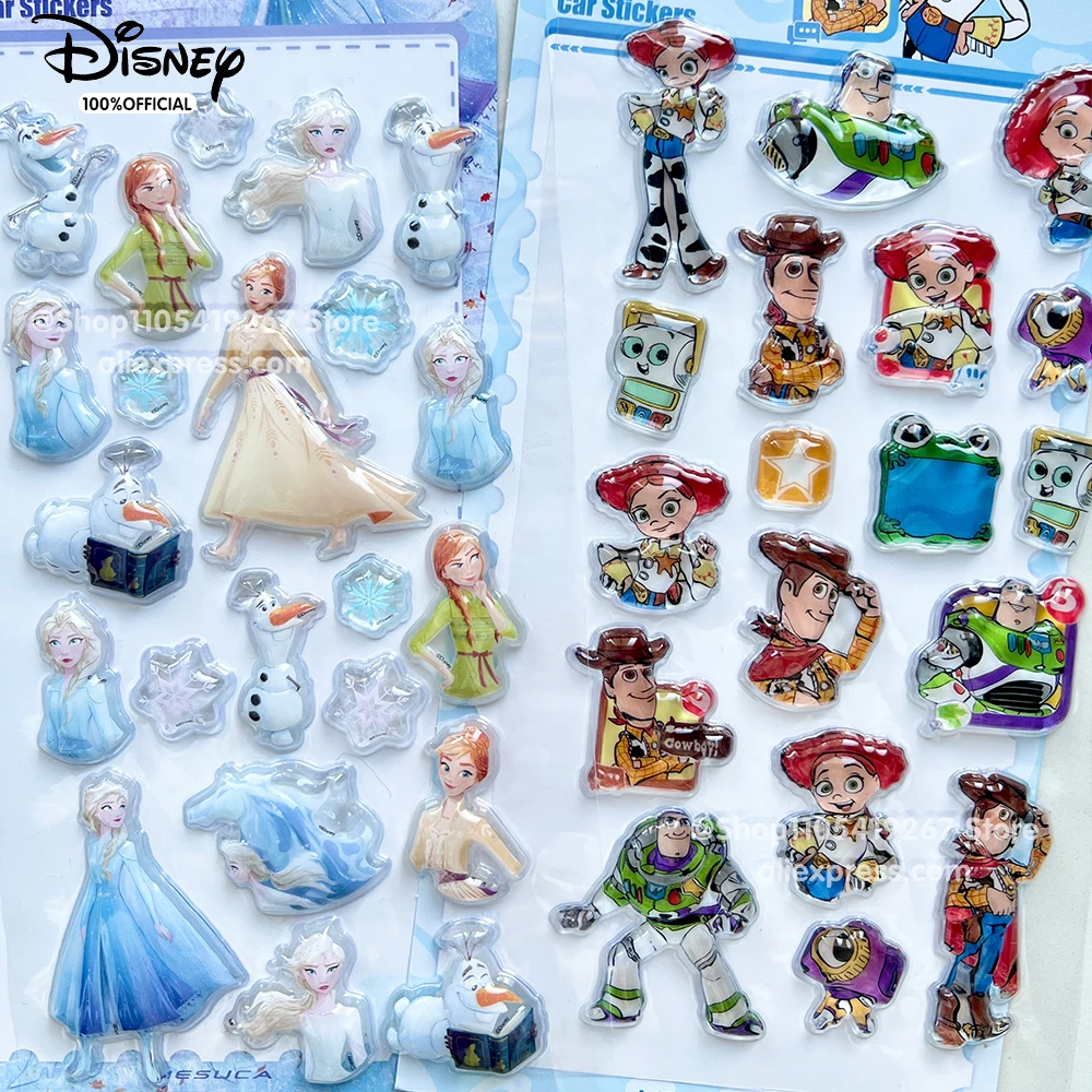 Phone Cases Disney - Oryginalny zestaw naklejek Disney Crystal Raised: