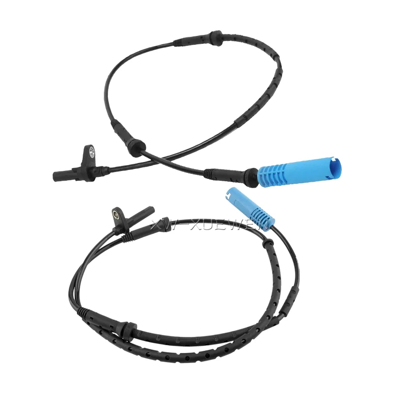 2PCS Front and Rear ABS Wheel Speed Sensor 34526761800 34526761801 For BMW E66 730Li 740Li 750Li 760Li M54306S3 N52B30BF N62B40A