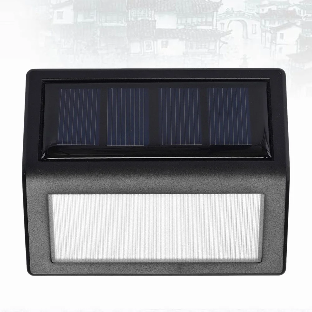

2Pcs Solar Stair Lights Outdoor Powered Waterproof High Brightness LED Step Lights for Yard Patio Garden Deck Path Security