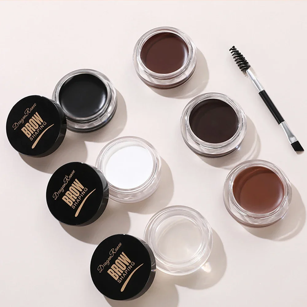 Crema per sopracciglia selvaggia marrone nero opaco 3D Tinta naturale Potenziatori per sopracciglia Gel Cera Impermeabile duraturo Trucco per occhi Strumenti cosmetici