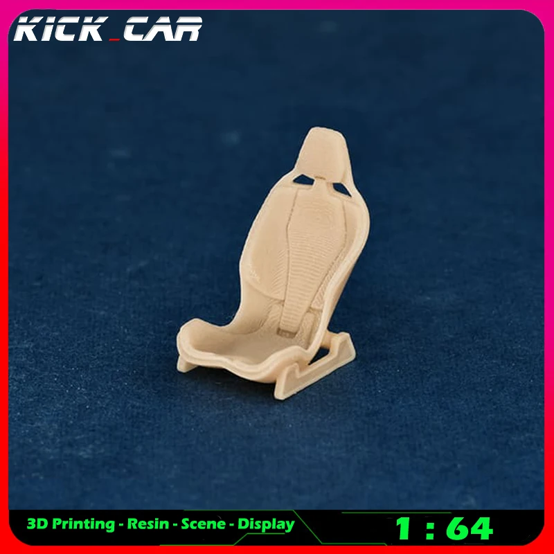 Kickcar 1/64 Racing Seats Model Car Diorama Uncolored Resin Garage Scene Repair Tools Decoration Simulation Scene Toy