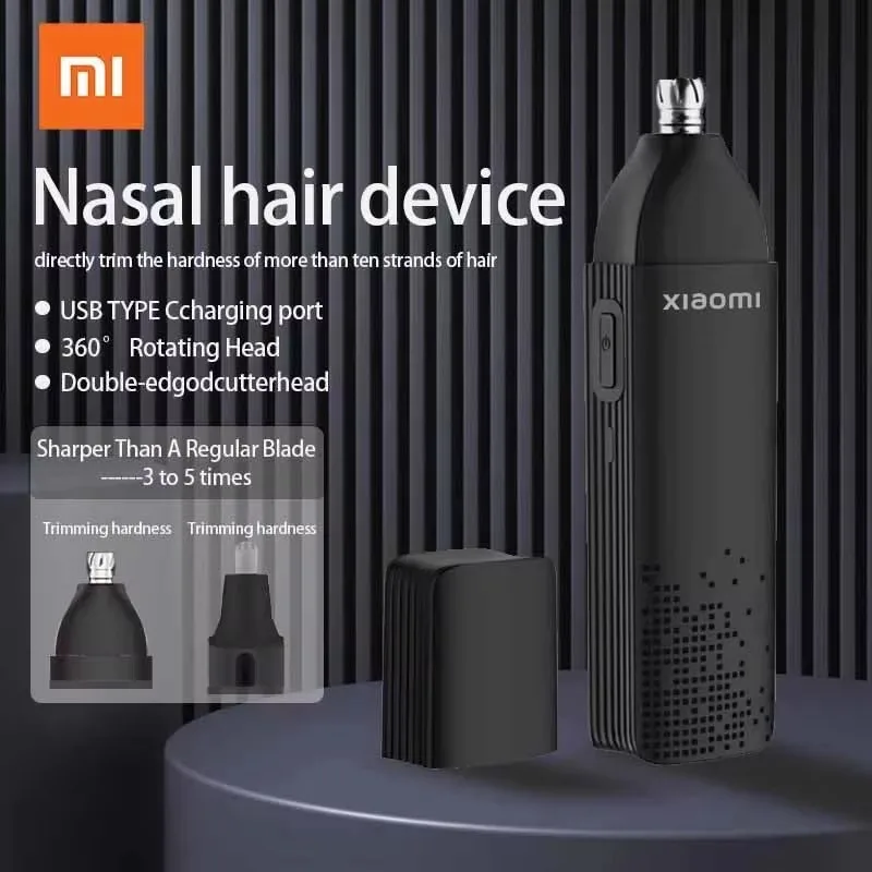 

Xiaomi Rechargeable Men's Ear and Nose Hair Trimmer with Travel Lock, Stylish Design, New Blade, Easy To Remove Nose Hair