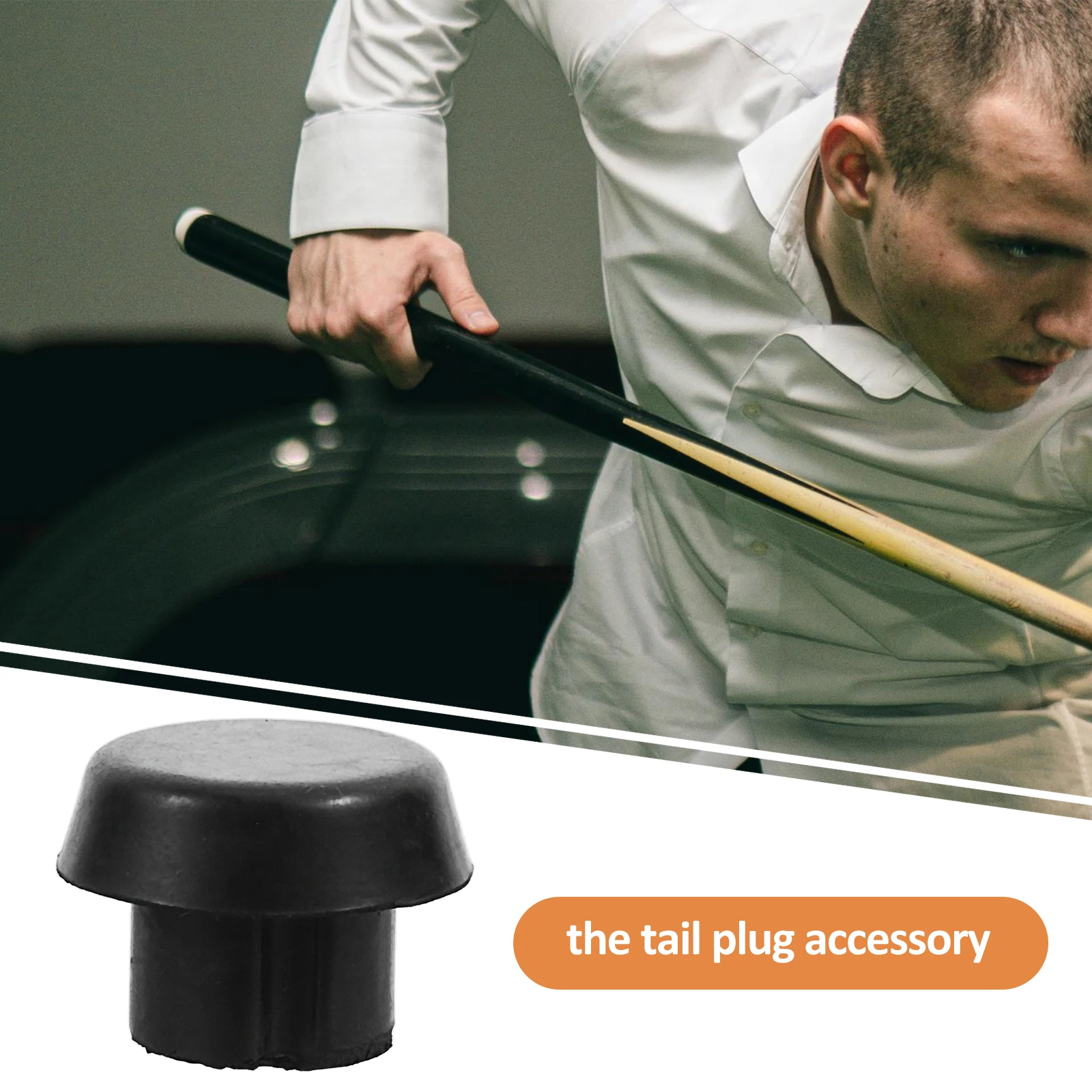 

Billiard Cue Back Plug End Cap Stopper Snooker Cue Extension Handle Repair Part Pool Stick Protector Replacement Accessory