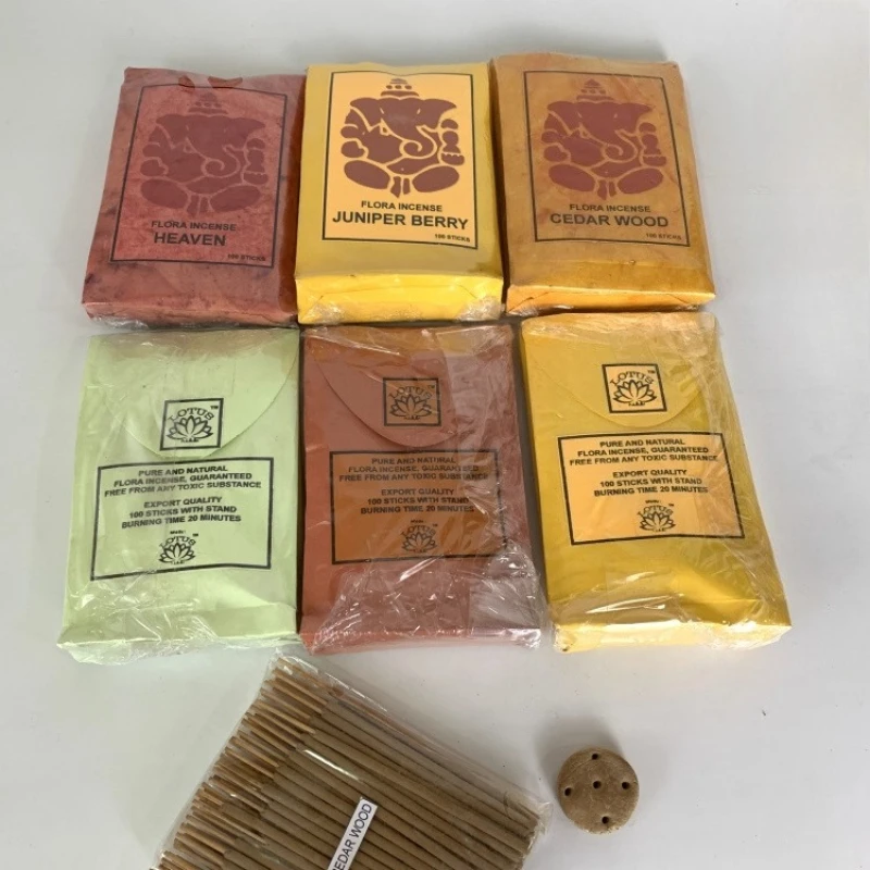 LOTUS Short Incense 10cm Nepalese Plants Grow Himalayas Invigorate Spirit Soothe Mind Purify Air Tea Houses Offices Joss Stick